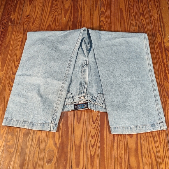 CY•BORG Baggy Jeans 34 Light Blue 90's Cyborg - Picture 10 of 11